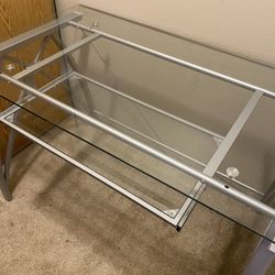 Glass top Computer Desk