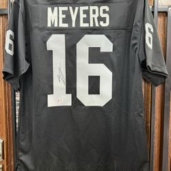 Jakobi Meyers Signed Raiders Jersey Beckett Witnessed 