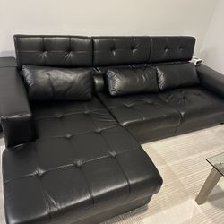 Leather sofa 