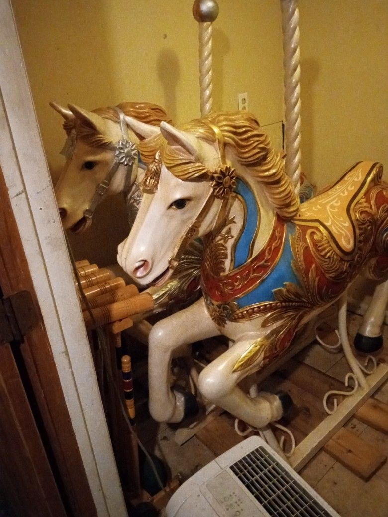 Full Size Carousel Horse Resin Replica