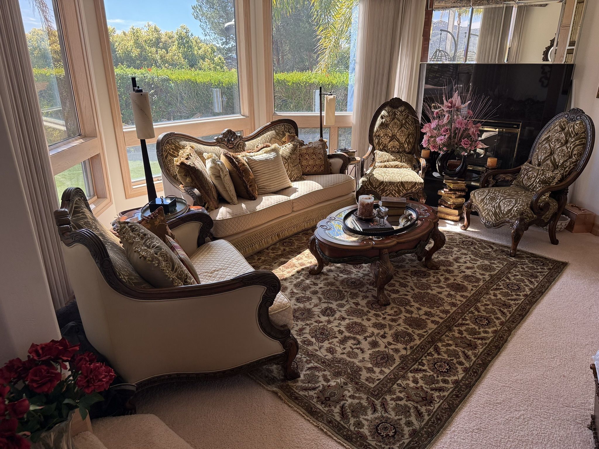 5 Piece Michael Amini Sofa Suite