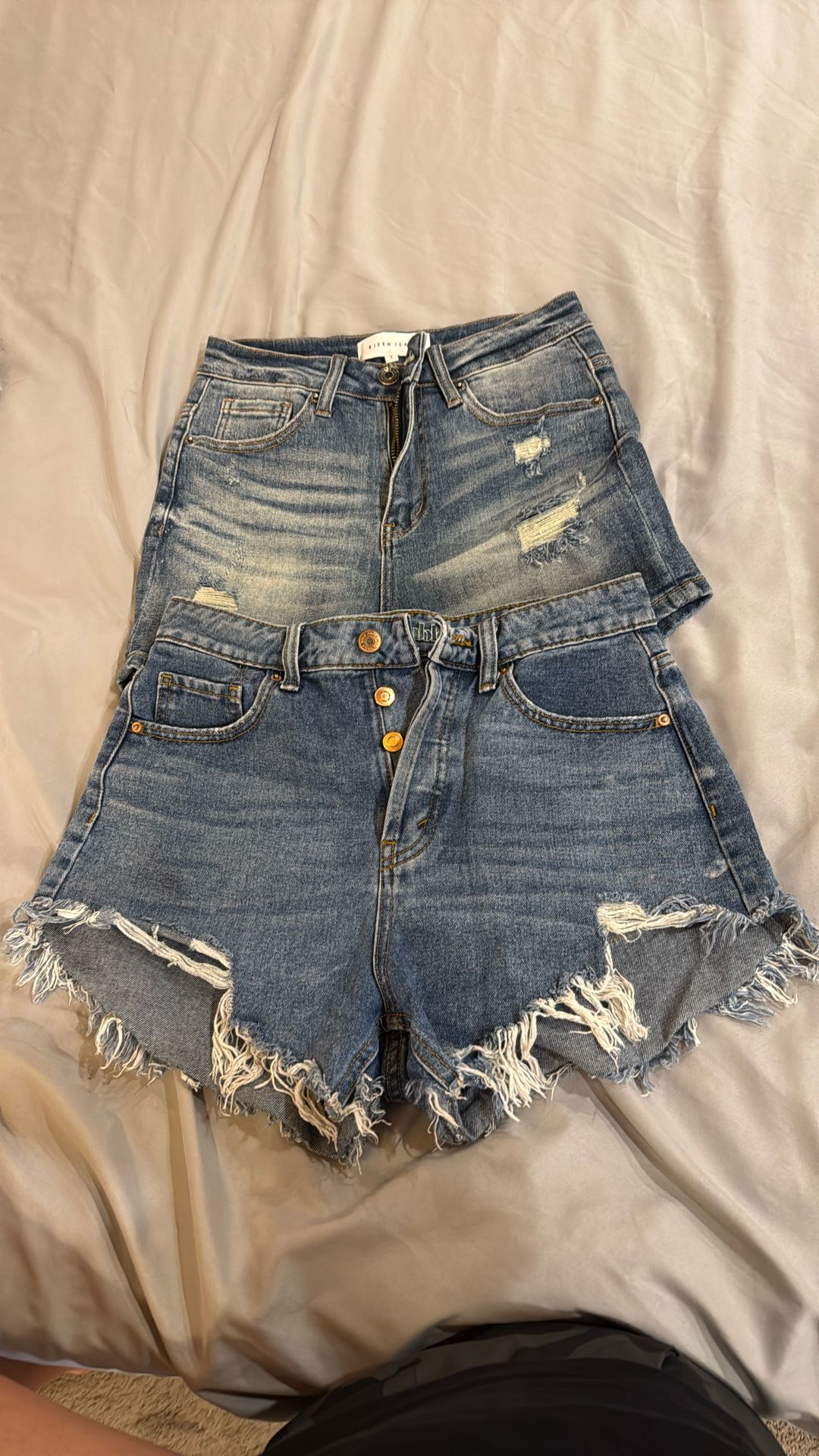 Denim Jean Shorts Size Small And Size 4