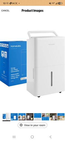 hOmeLabs 4,500 Sq. Ft. Dehumidifier – 50 Pint – Great for Basements