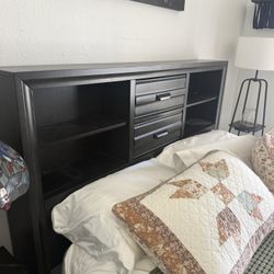 Queen Size Bed Frame With Matching Night Stand