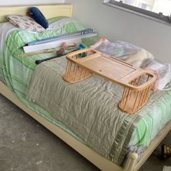 Free Antique Bed With Mattress. Solid Heavy Wood OLD!!!!