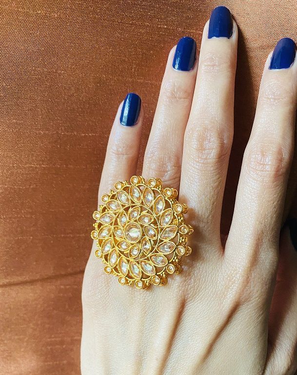 Gorgeous Gold Statement Ring - Adjustable