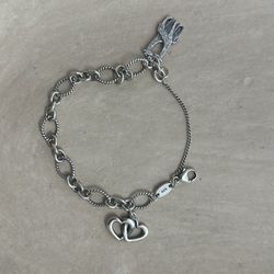 James Avery Authentic Bracelet With Two Charms $120