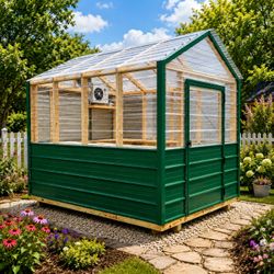 🌿 Grow Year-Round with This Beautiful Greenhouse!