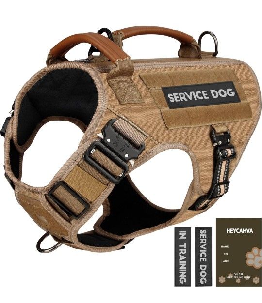 Tactical Harness Service Dog Vest For Large Dogs 