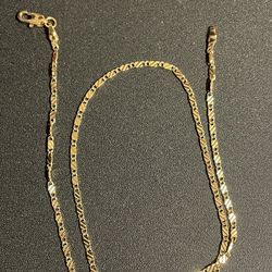 18k Gold Finish Chain