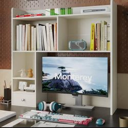 Computer hutch shelves