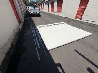 9x8 Garage Door with Tracks & Torsion System