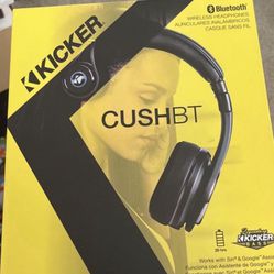 Kicker CUSHBT Bluetooth Wireless Headphones Cush BT -  NEW Sealed