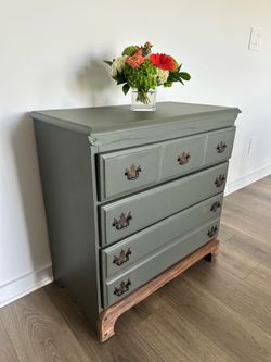 Green Refurbished 3 drawer dresser
