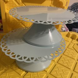 2 Baby Blue Cake / Treat Stands