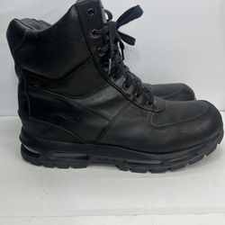 Nike ACG Air Max Goadome Black Leather Boots Waterproof