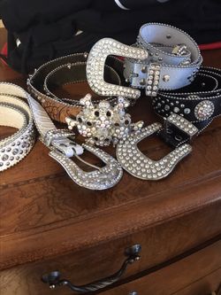 Beautiful crystal belts