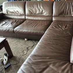 Used: Sectional Leather Couch