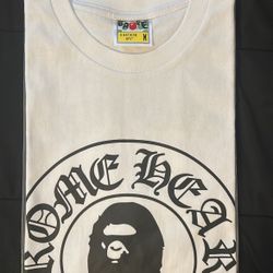 Bape Shirt $60 Sizes-M/L White 