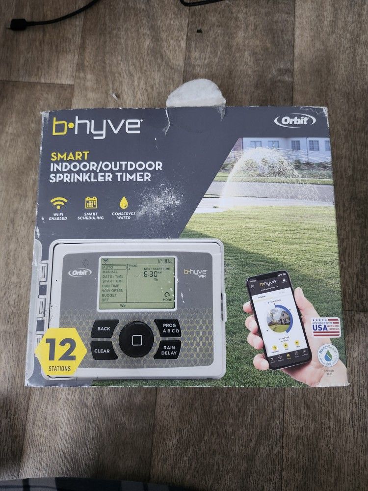 Bhyve Smart Indoor/ outdoor Sprinkler Controller Timer by Orbit-Stations:12