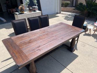 Dining table and chairs