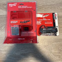 Milwaukee Battery And Charger 