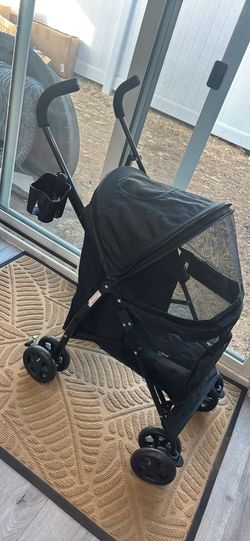 BEAUTIFUL MIDNIGHT BLACK PET STROLLER 🐾✨🐈‍⬛🐶