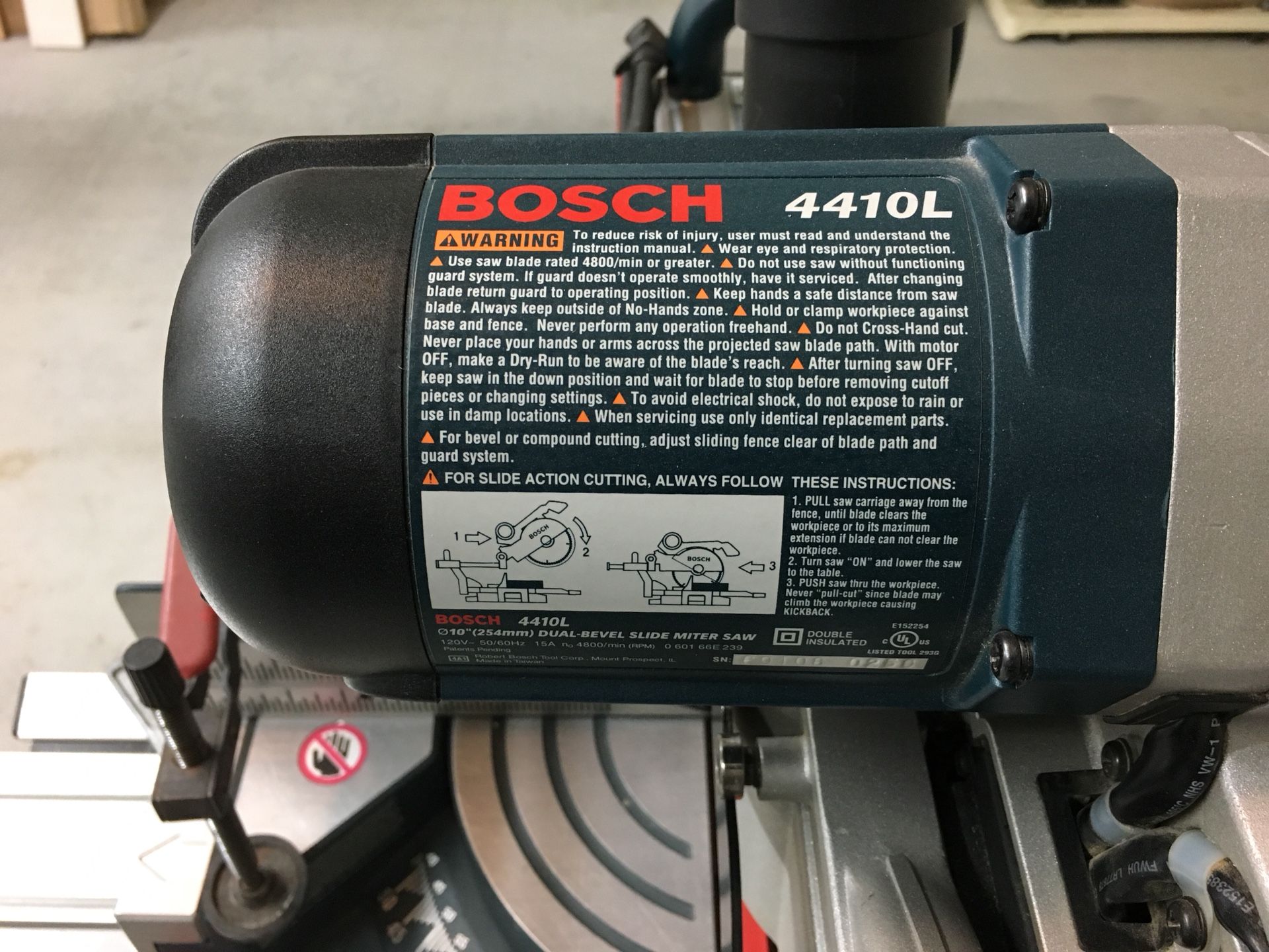 Bosch 4410l miter saw deals