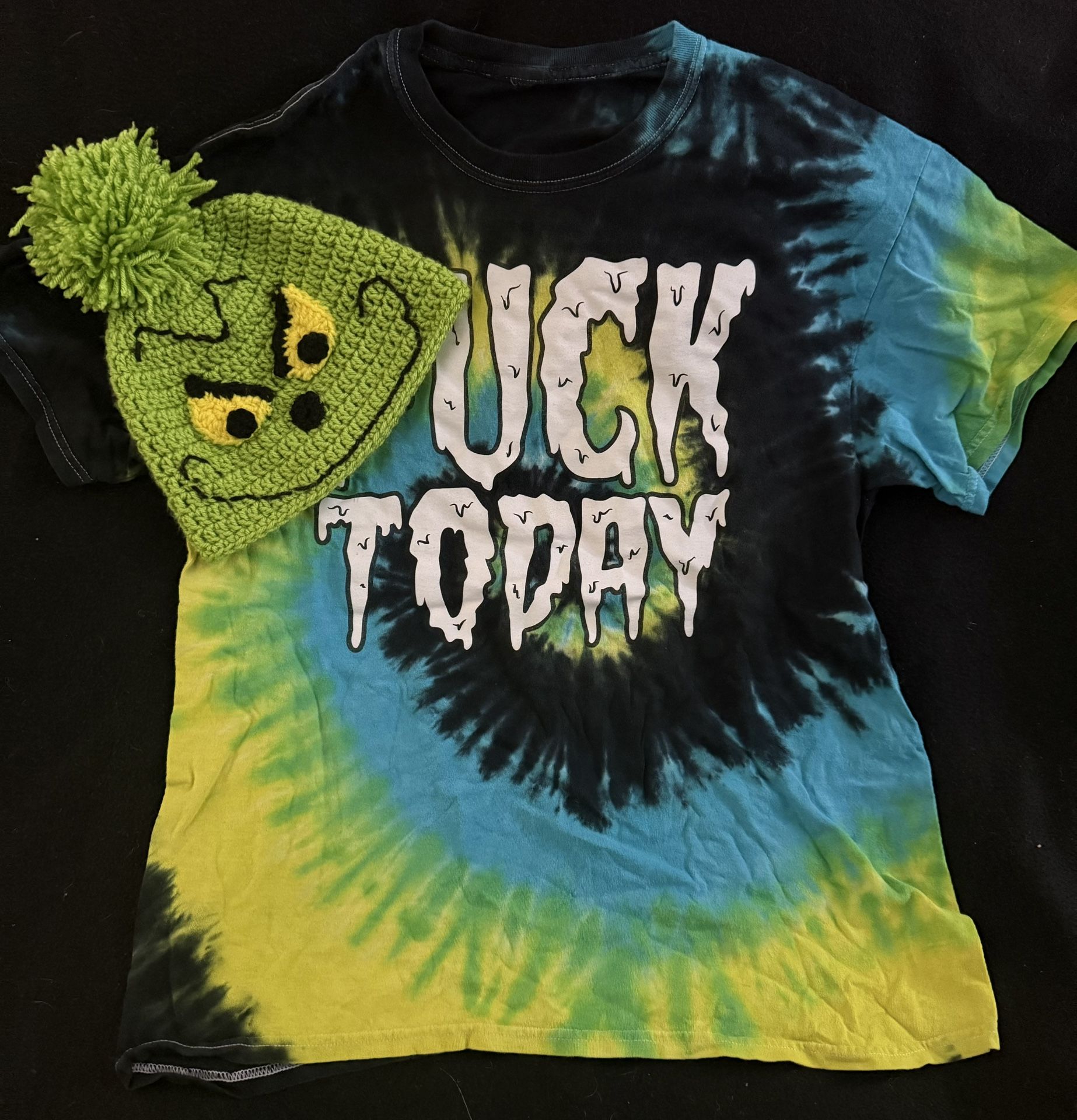 Duck Today T-shirt ( Large ) Tye Dye #%*$