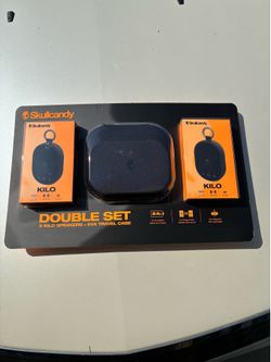 Bluetooth Speakers - 2 pack - With Case - Brand New in Package - skull candy
