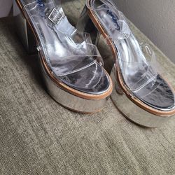 Ocho Toros Silver/Ice chunky shoes