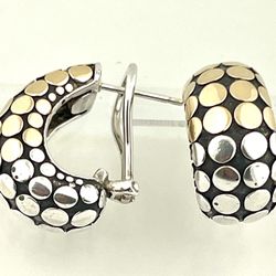 John Hardi 18kt Silver Dot J Omega Backs 