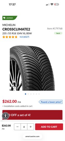 235/55/R18 Michelin tires