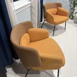 Chic Orange Chairs  (2)