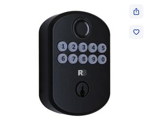 RELIABILT Matte Black Electronic Deadbolt and Fingerprint Keypad