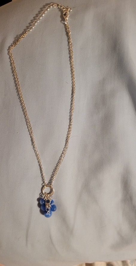 Blue Beaded Necklace