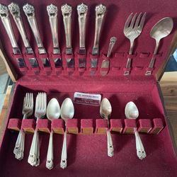 Roger’s Brothers Antique Silver Plated Silverwear Spoon Fork 