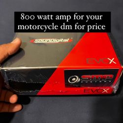 800 Watt Amp For Your Motorcycle 