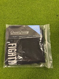 Good Good Golf Fighting For Par Terry Towel Black 19.5x40 Embroidered NEW