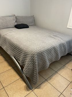 Bed And Nightstand