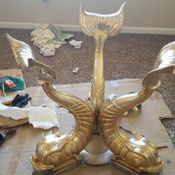 Bronze Table Stand/sculpture 125 Lbs