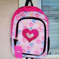 PINK with HEARTS BACKPACK...BRAND NEW 