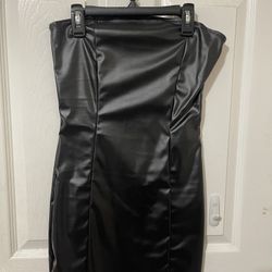 Black Leather Dress