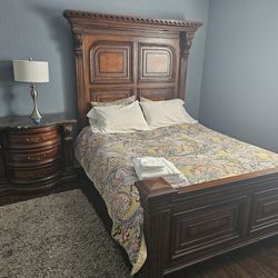 Matching Queen bed with nightstand