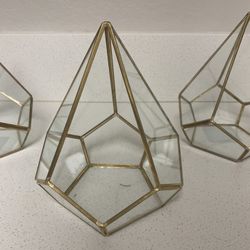 Glass Terrariums/Candle Holders