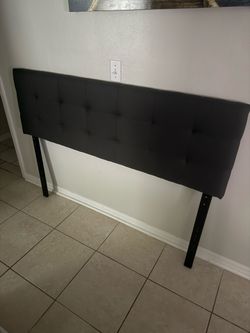 Queen Charcoal Gray Headboard