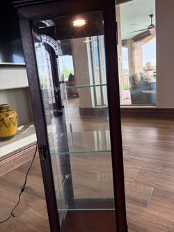 Curio cabinet with light