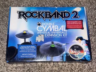 ROCK BAND 2 DOUBLE CYMBAL EXPANSION KIT VIDEO GAME DRUMS GUITAR HERO SONY PLAYSTATION 3 PS3 XBOX 360 NINTENDO WII
