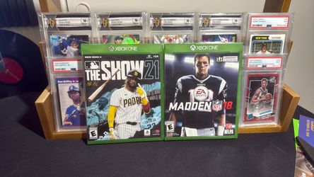 Xbox series X The Show 21 and Madden 2018 Tom Brady cover