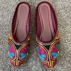 New Women Mules Flats from India Size 6